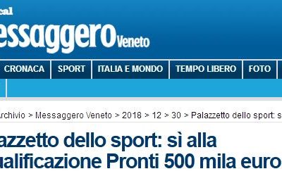 Miglioramento energetico e funzionale  Palasport Zoppola