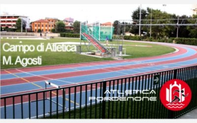 Rifacimento pista e pedane impianto atletica leggera “Mario Agosti” a Pordenone