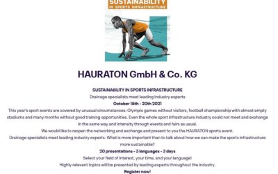 Seminario webinar: Sustainability in sport infrastructure – October 2021