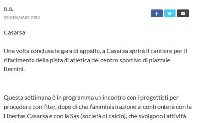 Riqualificazione della pista e pedane di atletica leggera presso lo Stadio comunale di Casarsa della Delizia