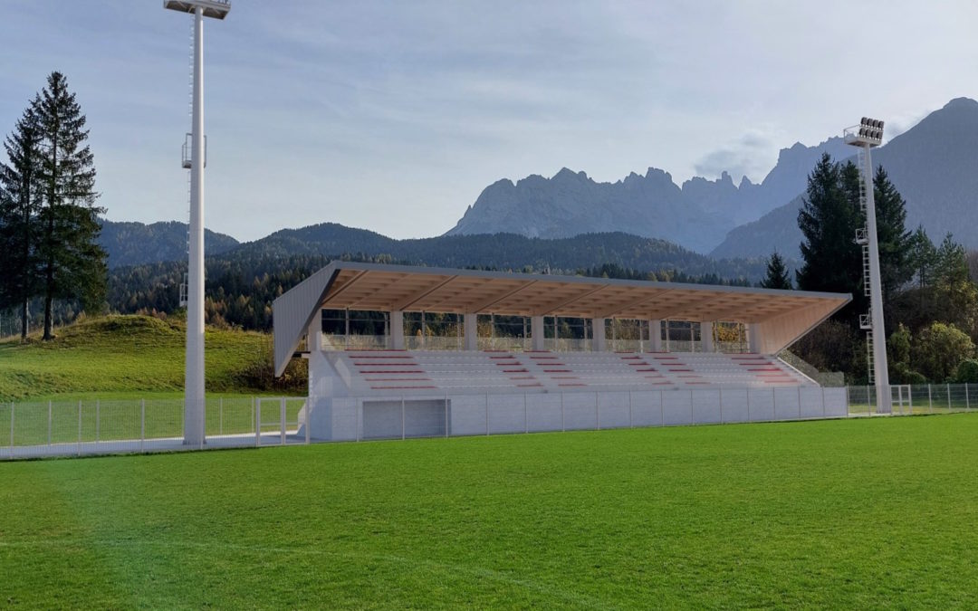 Nuove tribuna campo sportivo ed interventi correlati – Lozzo di Cadore (BL)
