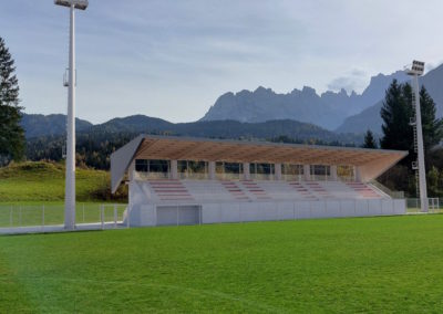 Nuove tribuna campo sportivo ed interventi correlati – Lozzo di Cadore (BL)