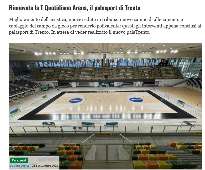 Il T Quotidiano Arena a Trento