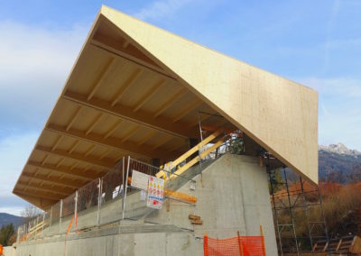 Nuove tribuna campo sportivo ed interventi correlati – Lozzo di Cadore (BL)